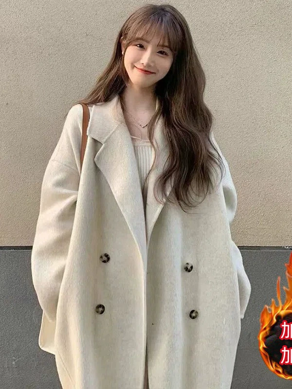 (Cross-border trading), winter quilted woolen coat, jacket, increased thickness, plus size