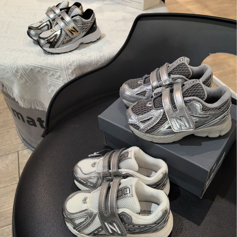 NB1906R子供靴カジュアル男の子女の子スニーカーメッシュ大きい子供マジックステッカー滑り止め|undefined