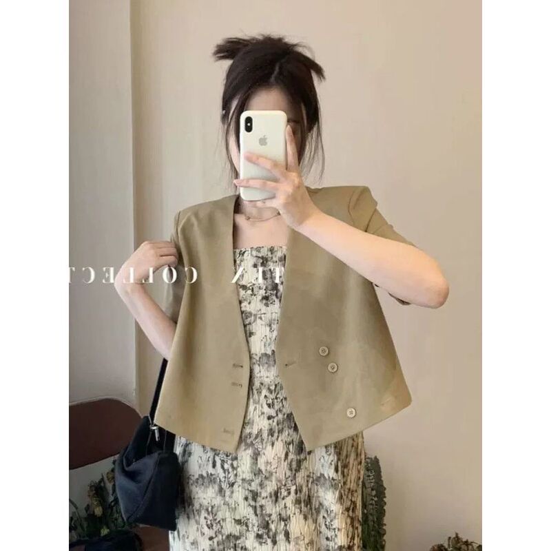 Early autumn women's tea dress, French-style niche elegant floral print camisole dress, textured maternity dress, Chanel-inspired set