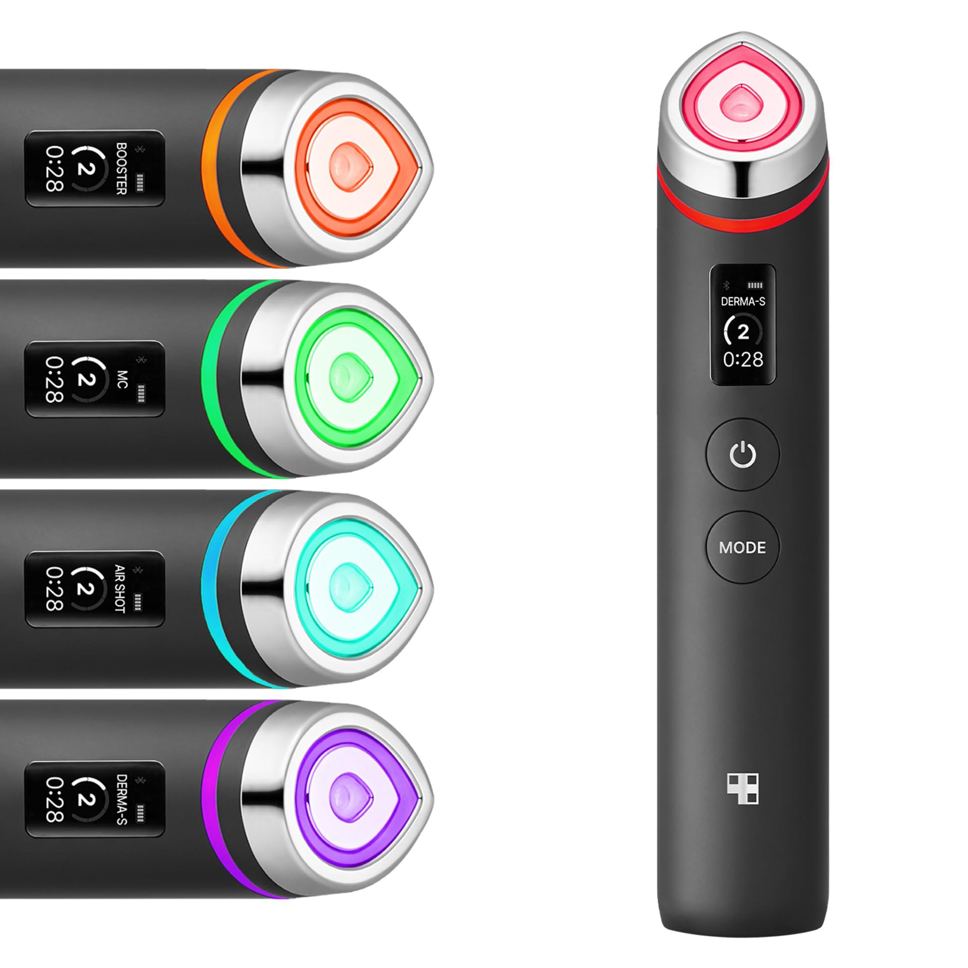 Cross-Border New Product 5-Color Light Introduction Ems Microcurrent Vibration Massager Red and Blue Light Water Light Pore Beauty Instrument