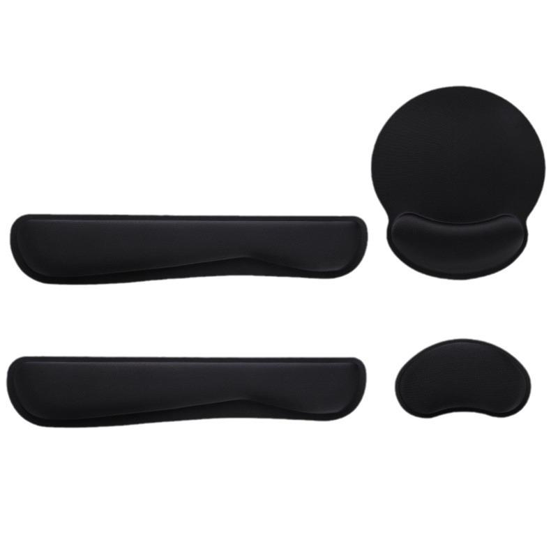 Cojín de muñeca de goma cojín de mano cojín de espuma de memoria cojín de ratón de goma soporte de teclado traje de oficina almohadilla de muñeca producción personalizada