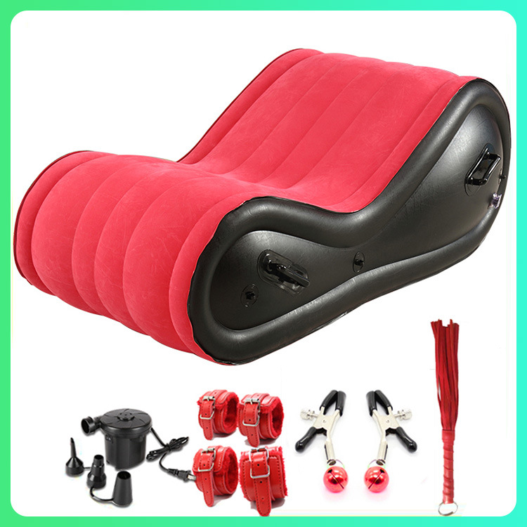 Muebles eróticos sofá inflable perezoso flocado cama para adultos amor silla acacia sm plegable portátil multifuncional