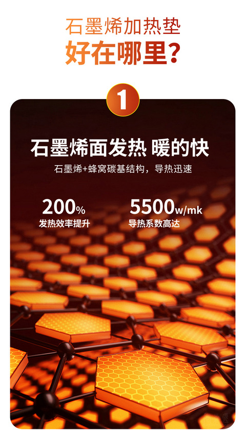 Graphene heating car seat cushion winter special car front and rear five seat cushion plush seat cushion car cushion