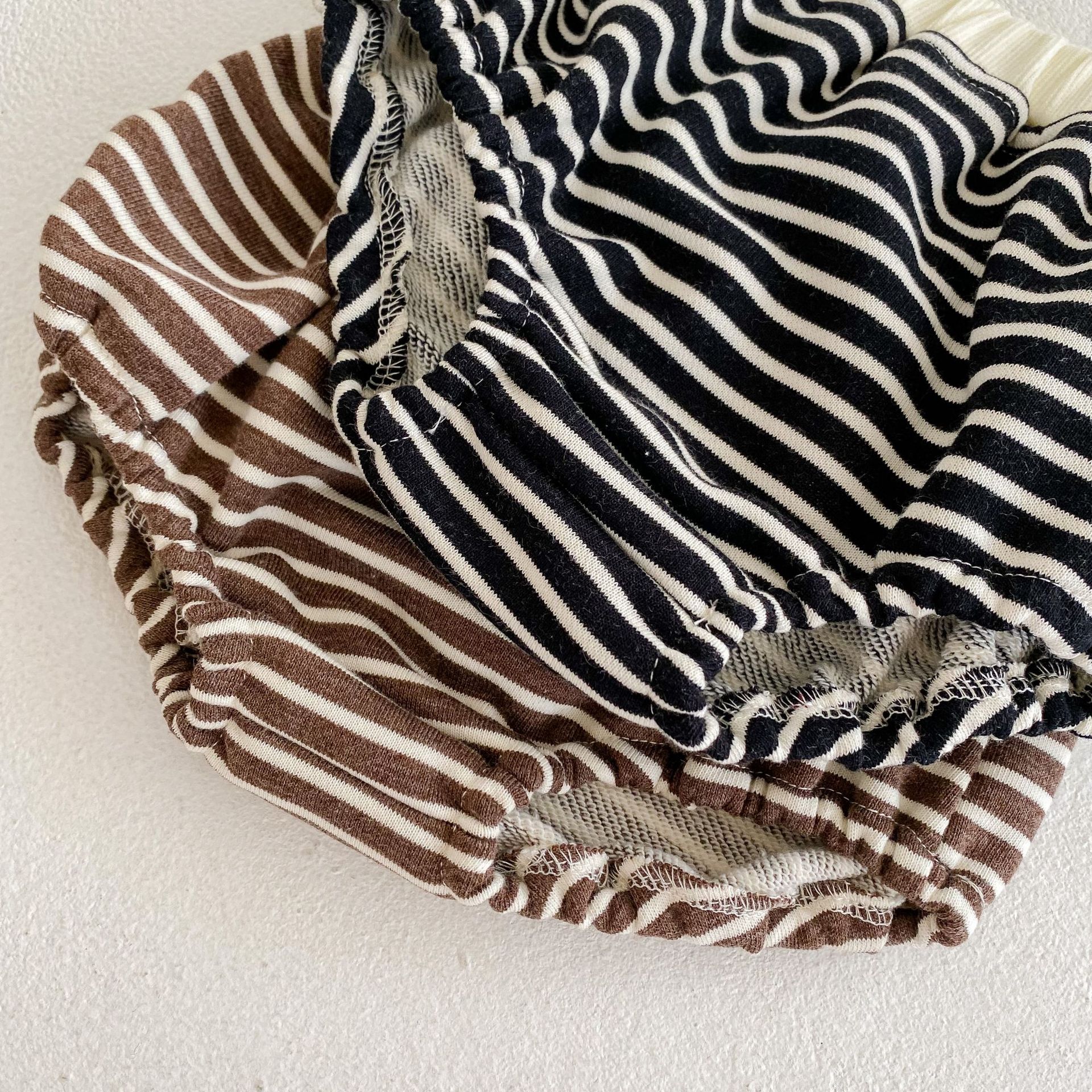 Abbigliamento autunnale 2024 per neonati, bambini piccoli, ragazzi e ragazze, pullover a righe a maniche lunghe + pantaloni a pieghe_voghion.com