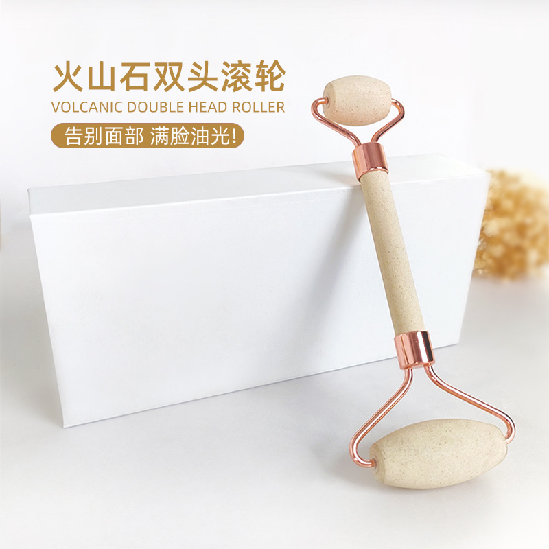 New products Double head Volcanic rock Suction Roller face Suction Volcanic rock Absorbing rods hold Volcanic rock Suction ball