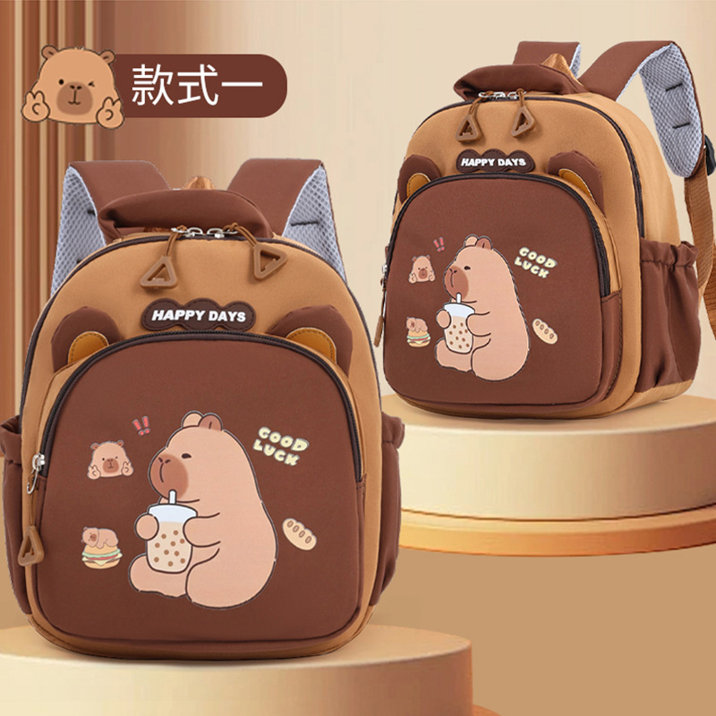 Mochila de niña encantadora, caricatura, mochila de jardín de infantes para niños, nueva mochila para niños de preescolar.