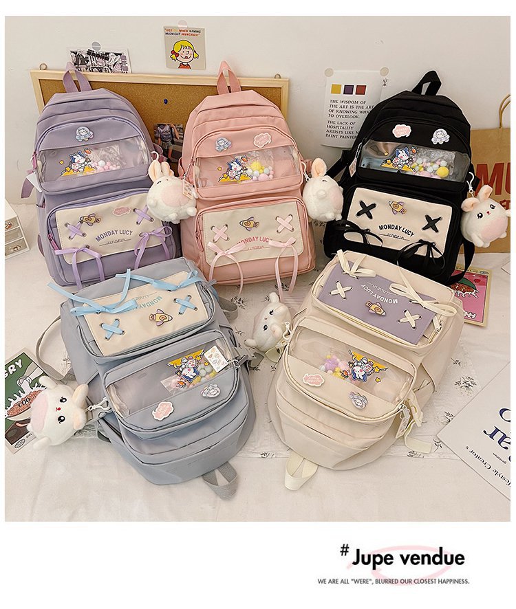 Wholesale Candy Color Rabbit Pendant Backpack Nihaojewelry display picture 25