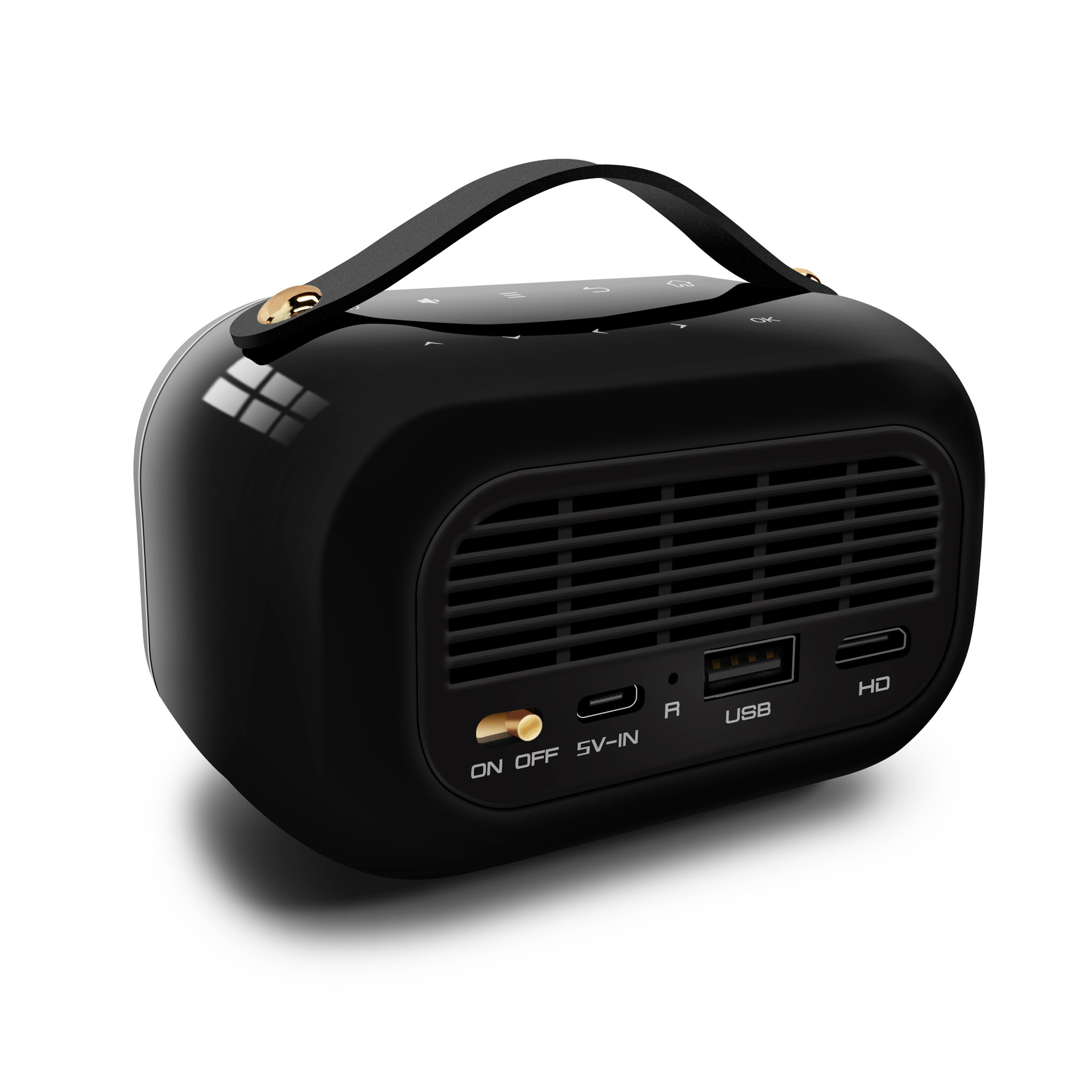 Transfronterizo 4K Mini proyector inteligente portátil DLP hogar proyector 3D batería incorporada Comercio exterior caliente