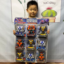 男孩玩具模型超人恐龙关节可动儿童吊板变形机器人3-6岁人偶