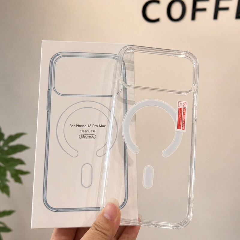 Magsafe Transparent Magnetic Phone Case Suitable for Apple iPhone 18/17 Anti-Fall Protective Hard Case Magsafe Transparent Magnetic Phone Case Suitable for Apple iPhone 18/17 Anti-Fall Protective Hard Case