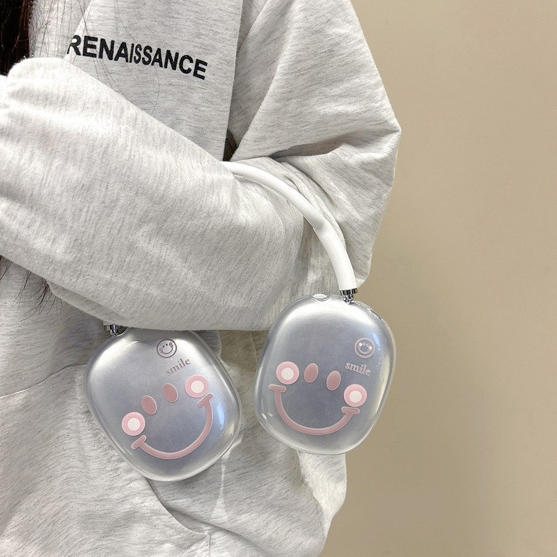 アニメ透明適用アップルAirPods Maxヘッドセットbluetoothヘッドセット保護カバーソフトケースかわいいシンプル|undefined