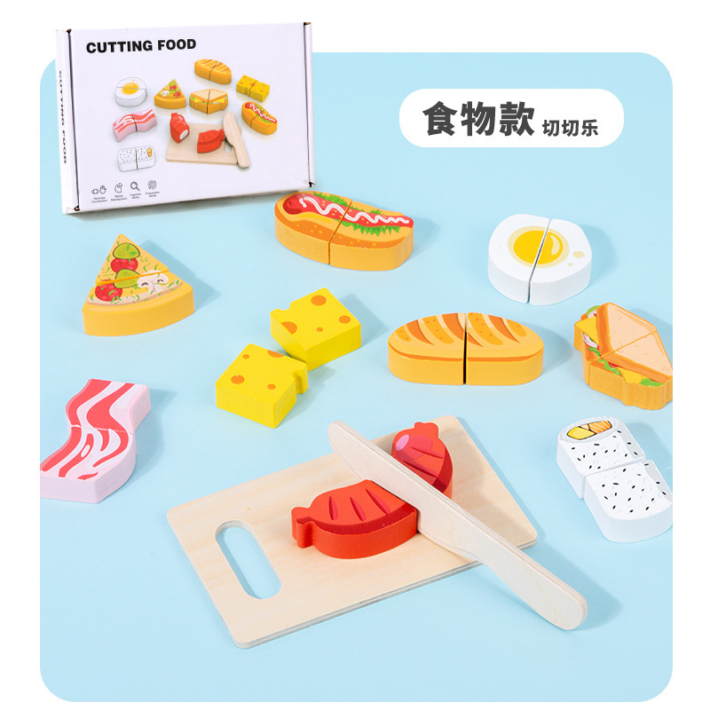 子供用木製ままごとシミュレーション果物と野菜のデザートカットカット幼稚園ベビーキッチン知育玩具|undefined
