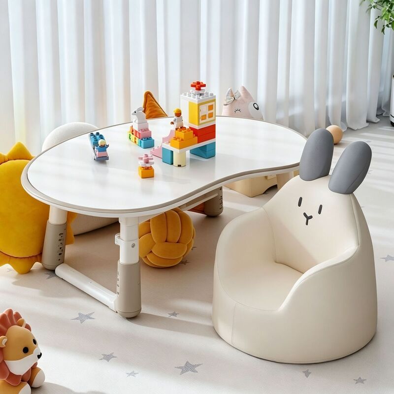 Home-Use Children's Peanut-Shaped Table, Adjustable Height Baby Play Table, Toddler Reading and Drawing Table, Height-Adjustable Kids' Desk and Chair Home-Use Children's Peanut-Shaped Table, Adjustable Height Baby Play Table, Toddler Reading and Drawing Table, Height-Adjustable Kids' Desk and Chair