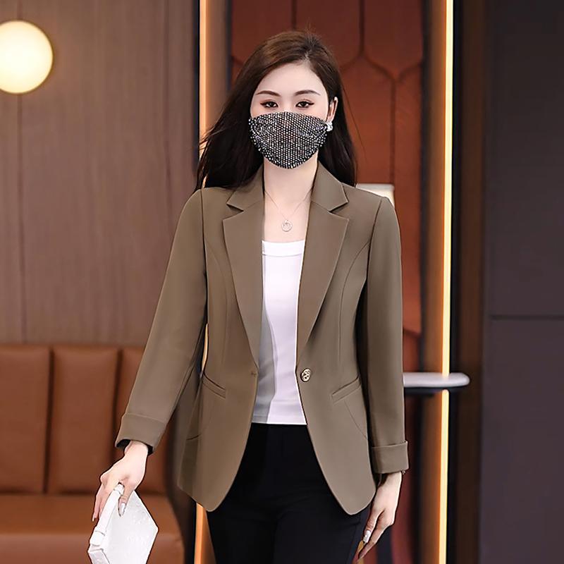 2026 Autumn New Arrival Burgundy Women's Blazer, Korean Style, Youthful, Casual, Versatile, Petite Short Jacket
