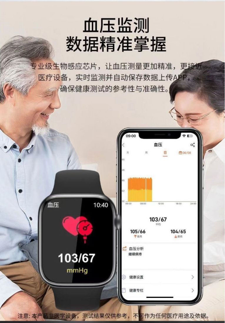 New high-precision real-time monitoring non-invasive blood sugar, blood pressure, heart rate and uric acid Huaqiangbei smart bracelet one-stop delivery undefined