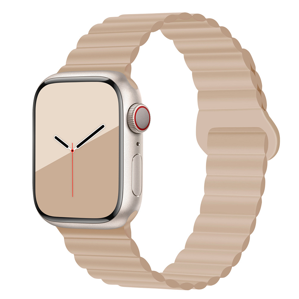 適用iwatchs9ultra1-8世代リンゴ時計バンド磁気吸引時計バンド運動シリコンリンゴ時計バンド