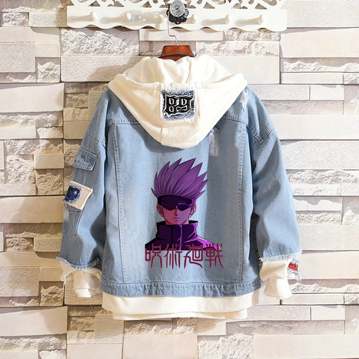 Tide, Jujutsu Kaisen, джинсовая мужская осенняя куртка, парная одежда для любимых