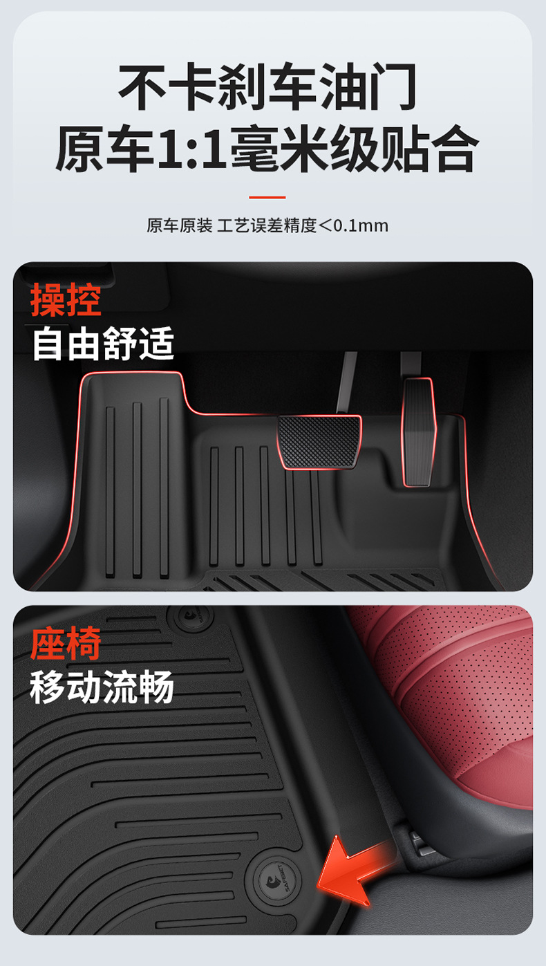 Suitable for Buick New Regal, Lacrosse, Envision Plus, and Other Special Vehicles, Tpe Car Floor Mats and Vehicle Accessories