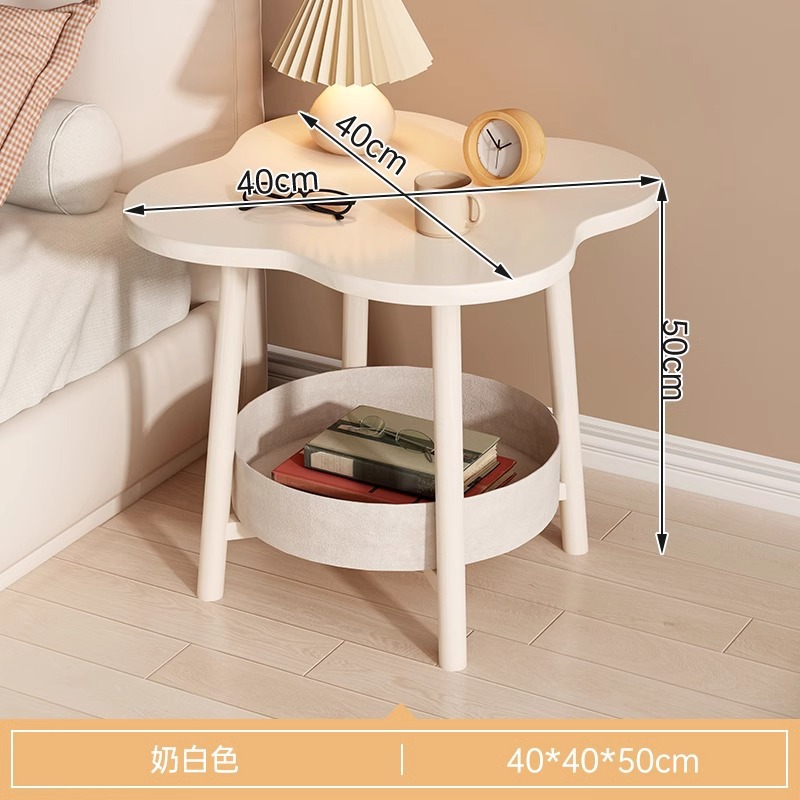 Mesa de cabecera simple y moderna dormitorio creativo junto a la cama pequeño estante de alquiler simple casa pequeña mesa