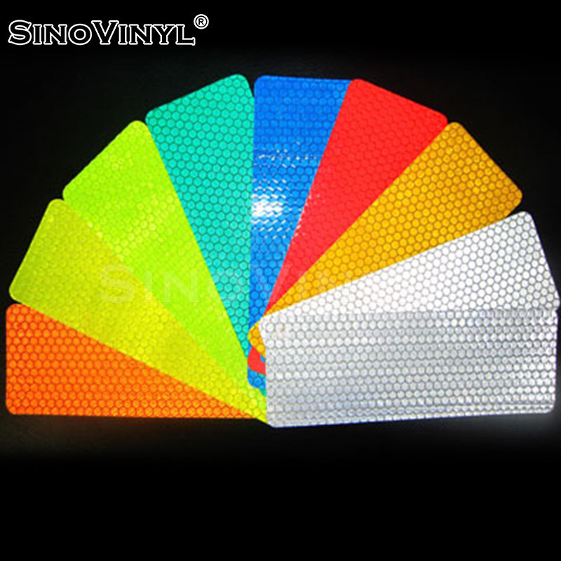 Xinlang transparente de celosía de cristal película reflectante panal ranura de hendidura reflectante luminoso signo de advertencia adhesivo instantáneo