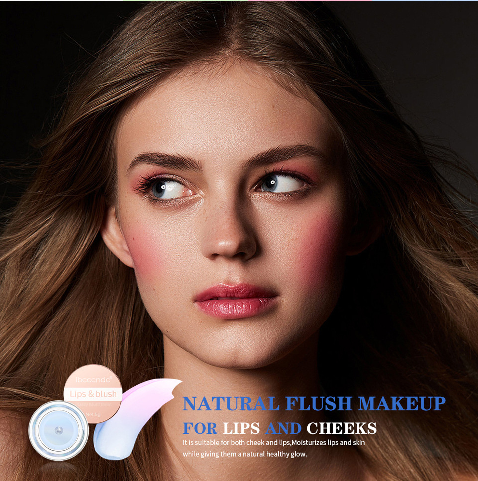 ibcccndc Thermochromic Blush Transparent Color-changing Gel High-Gloss Blush Cream Natural Nude Blush Blush Application Scenario