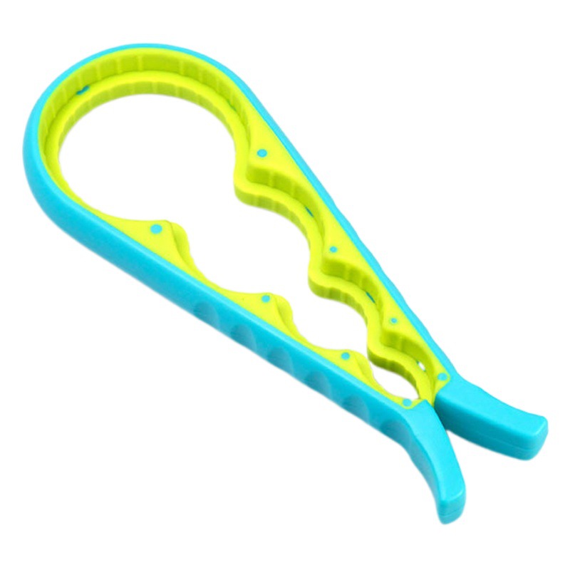 Fábrica en stock de dos colores engrosada abridor de botellas Cuatro en Uno abridor de latas Cuatro en Uno Dispositivo de torsión de tapa de botella que ahorra trabajo