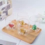 日常爱心立体耐高温玻璃杯