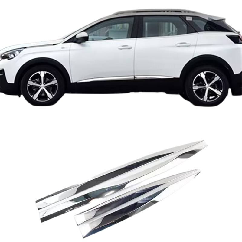 Suitable for 17-21 models of Peugeot 4008, modified stainless steel tailgate trim, trunk bright strip, anti-scratch decorative strip