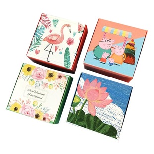 DIY Air Cushion BB Box Color Flying Box Handmade Soap Packaging Box Jewelry Box White Cardboard Box Sandalwood Paper Box