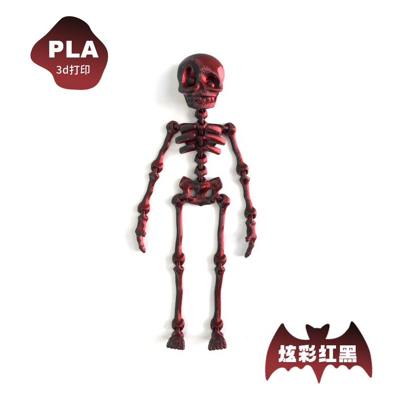 Impresión 3D dragón adornos esqueleto hombre 3D dragón chino dragón congelador pegatinas adornos regalos de absorción de esqueleto lote adornos de arte