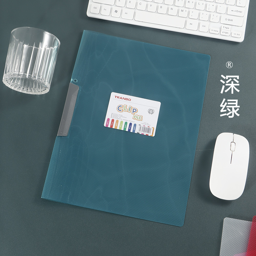 Carpeta PP tipo abrazadera lateral rotativa carpeta de datos de gran capacidad carpeta de datos de archivo de prueba especial para estudiantes