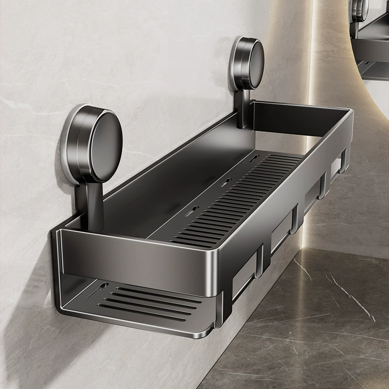 Настенная вешалка для ванной комнаты с присосками, без сверления, для умывальника, унитаза, стильная полка для хранения