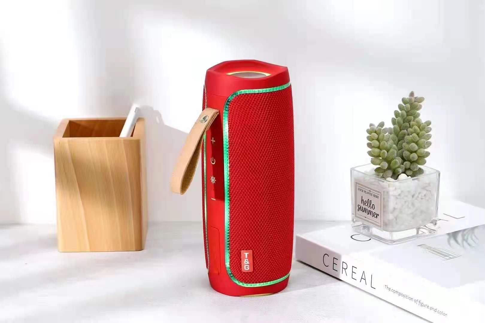 TG287 altavoz bluetooth colorido LED luces regalo creativo al aire libre impermeable portátil tarjeta T USB subwoofer