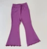 Pippi23 flared pants-grape purple flat lines