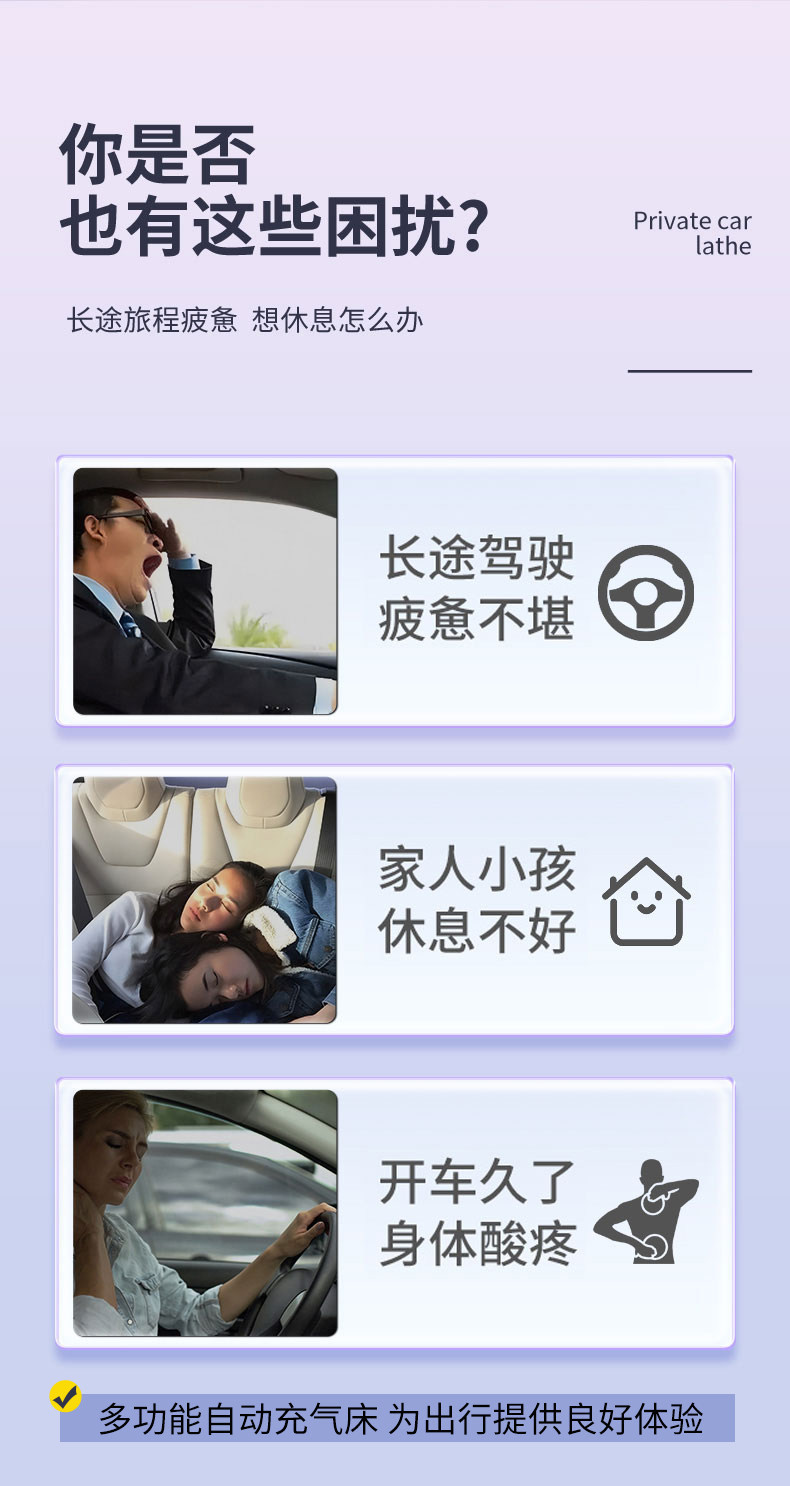 Huawei Aito M7 Inflatable Mattress for Car Trunk, Car Rear Seat Sleeping Pad, Sleeping Gadget for Five-Seater Vehicles