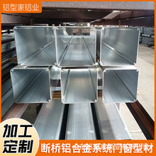 断桥铝合金系统门窗型材料 挤压成型阳光房大跨度门窗工业铝型材