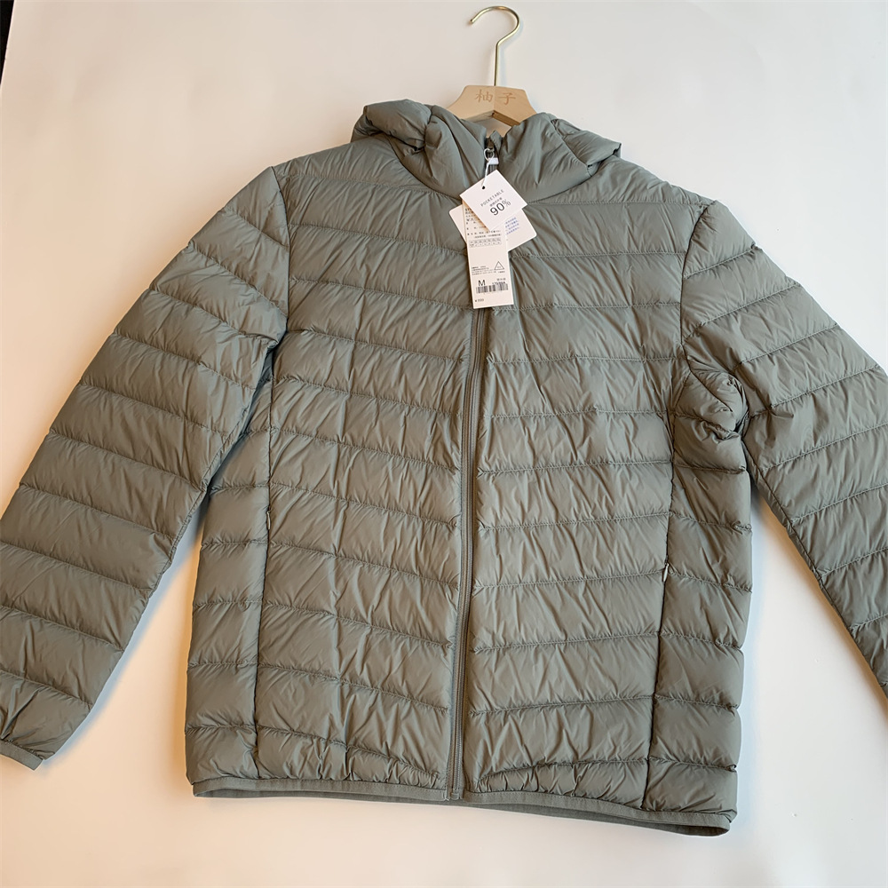 [90 plumón de pato] Chaqueta de plumón con capucha ligera y cálida para hombre 2024 invierno nuevo estilo para hombre con plumón exterior delgado