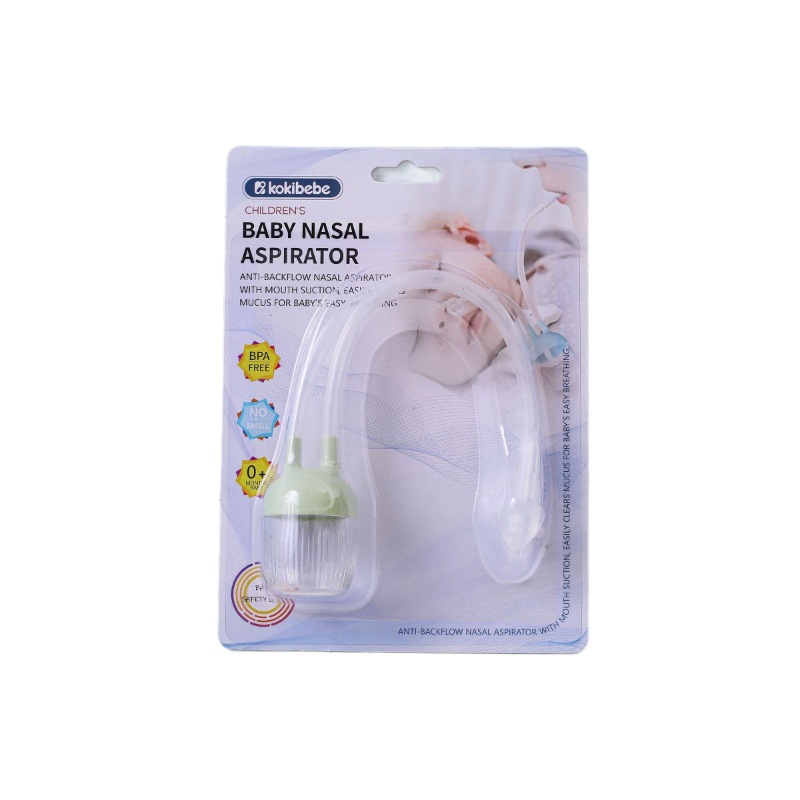 Aspirador Nasal Bucal para Bebé de Plástico, Anti-reflujo, Tipo Catéter, para Bebés