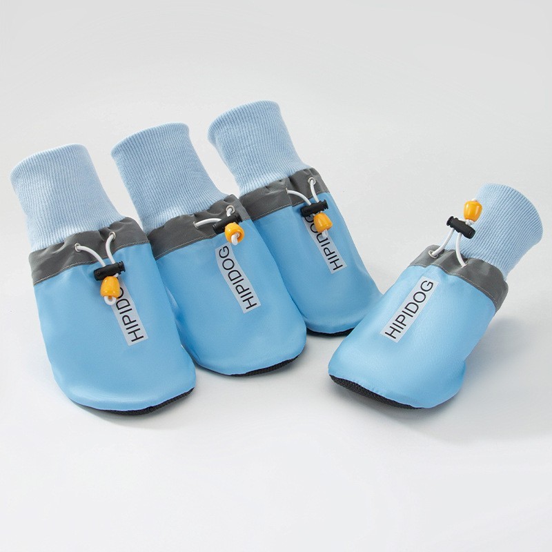 Invierno colorido zapatos para perros grandes calentadores de lana de alta altura zapatos para perros de tamaño mediano zapatos para perros de pastoreo zapatos de algodón zapatos para perros image 26