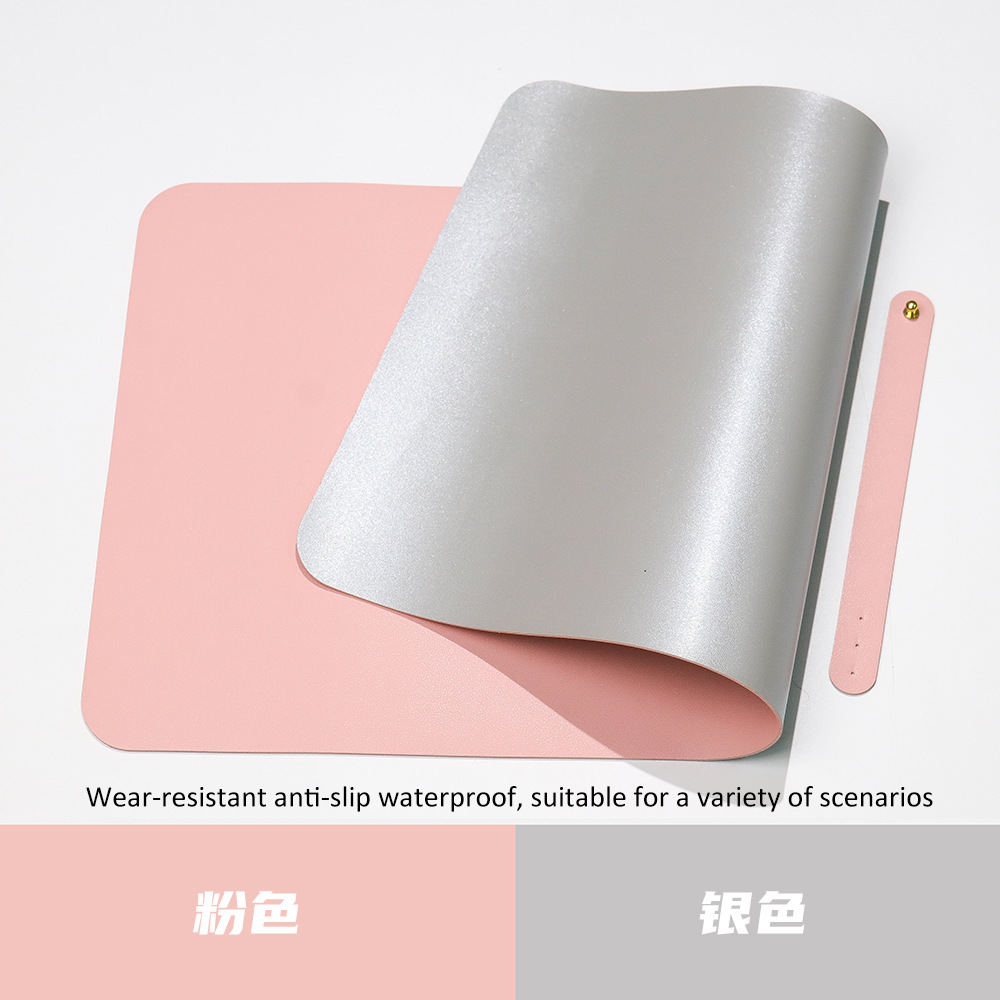 Diseño de cojín de mesa de cuero antideslizante impermeable color sólido super gran patrón publicitario cojín de publicidad para hacer cojín de ratón