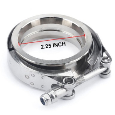 Tax-Included Stainless Steel 304 Flange Clamp V-Type American-Style Pipe Clamp Automotive Exhaust Pipe V-Type Clamp Set