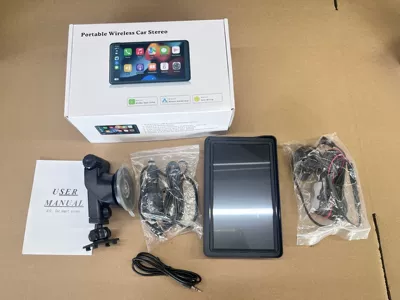 Simsiz CarPlay və Android Auto Smart Navigation Device Apple - 7inch-portable-carplayrear-camera-ahd