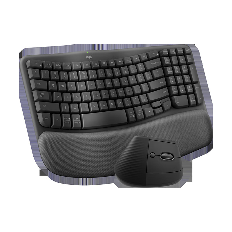 Logitech Wave Keys and Lift Combo Wireless Ergonomic Keyboard and Mouse Set Logitech Wave Keys and Lift Combo Wireless Ergonomic Keyboard and Mouse Set