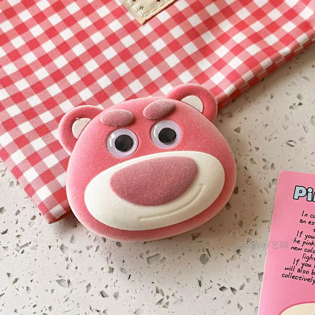 Super lindo lindo pequeño nuevo gato kt pan soporte de succión para Apple caso de teléfono móvil de escritorio contracción soporte de succión mujer