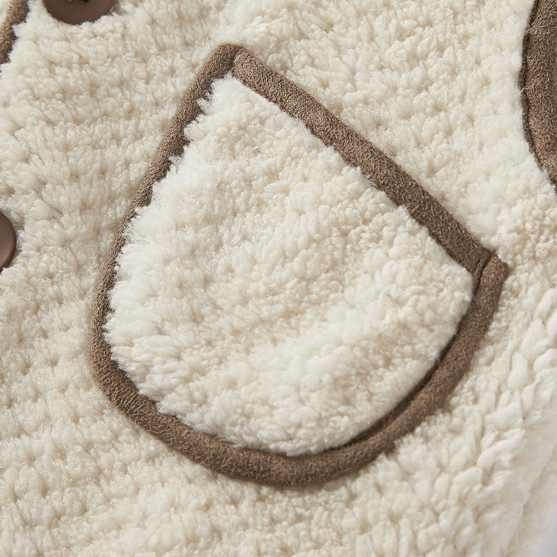 Chaleco DE LOS NIÑOS Otoño e Invierno Cachemira chaleco con capucha estilo occidental chaleco Chaleco de moda ropa exterior