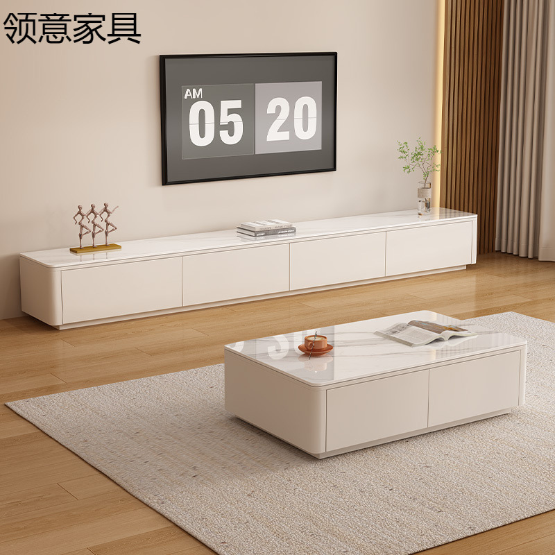 电视柜客厅家用现代简约小户型新款落地收纳储物一体茶几电视机柜|undefined