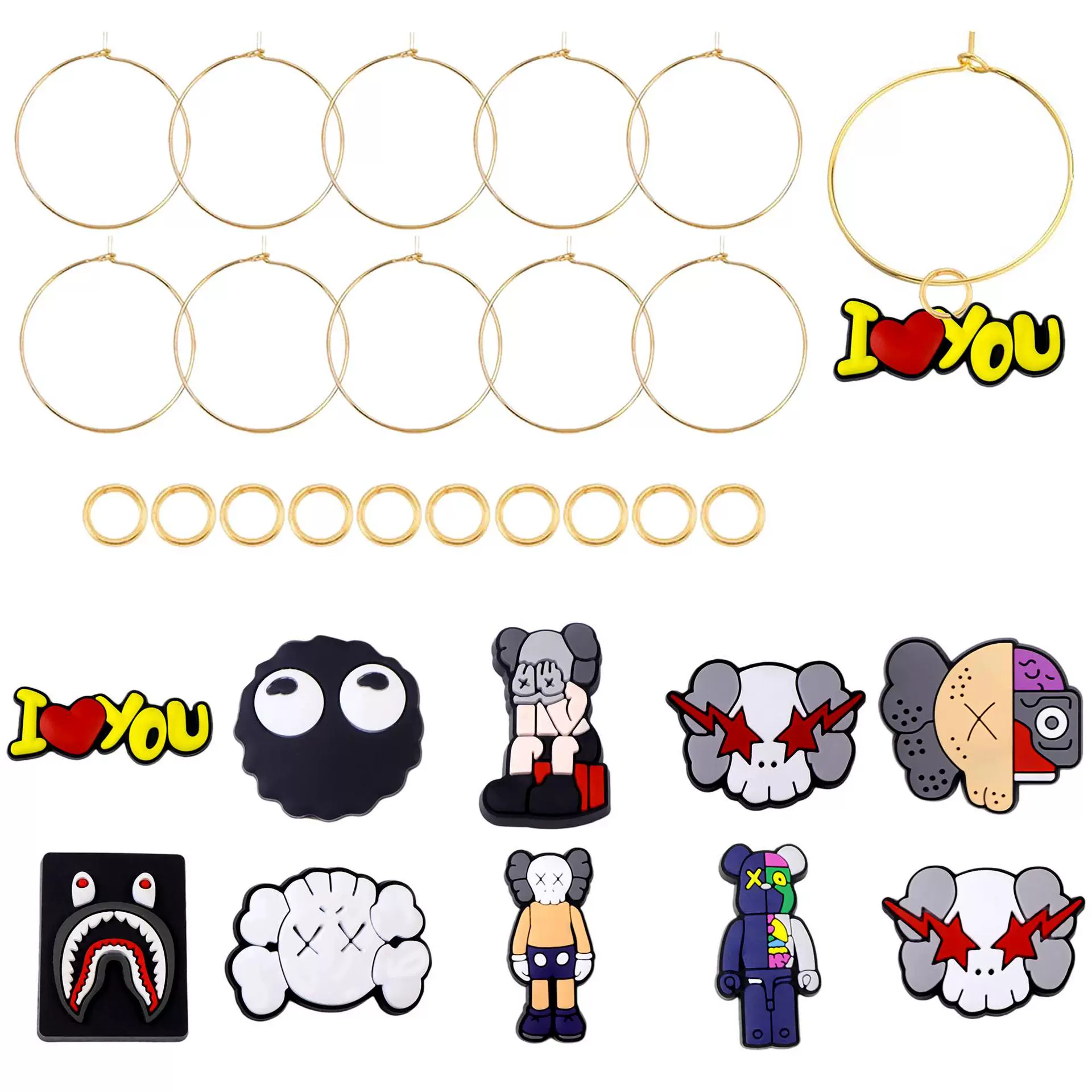 Подвеска-кулон в виде жестокого медведя Тему для украшения кубка на Хэллоуин, подвеска для чашки с водой