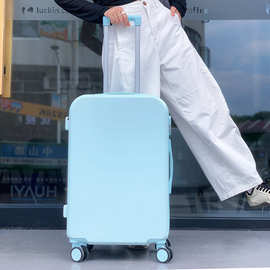 可来图印制行李箱纯色多彩旅行箱拉杆登机箱男女学生小清新密码箱