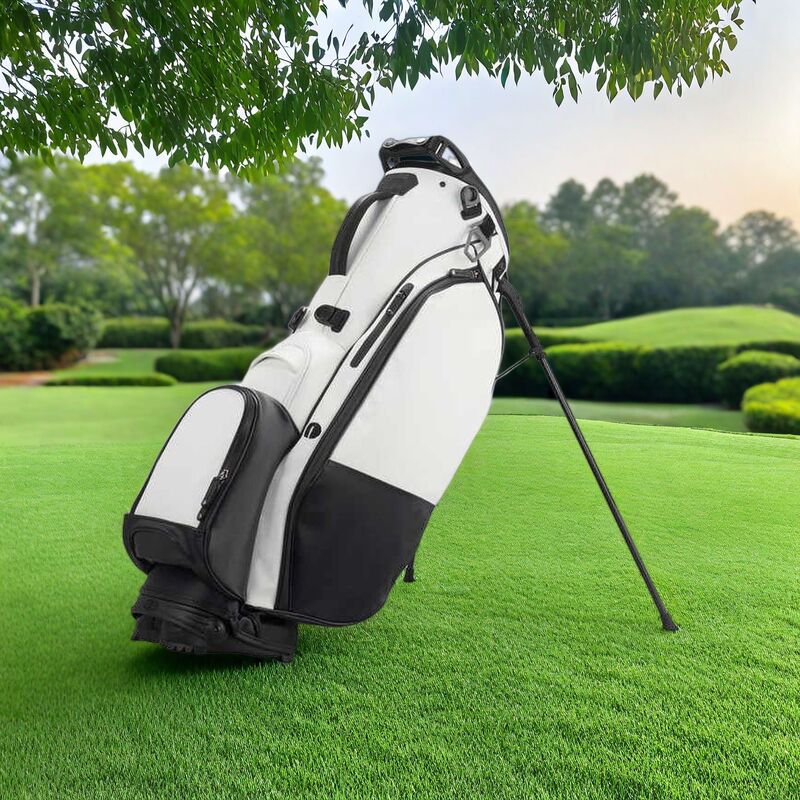 Cross-Border Hot-Selling Golf Club Bag for Men, Trendy High-Quality Personalized White Pu Leather Sports Backpack