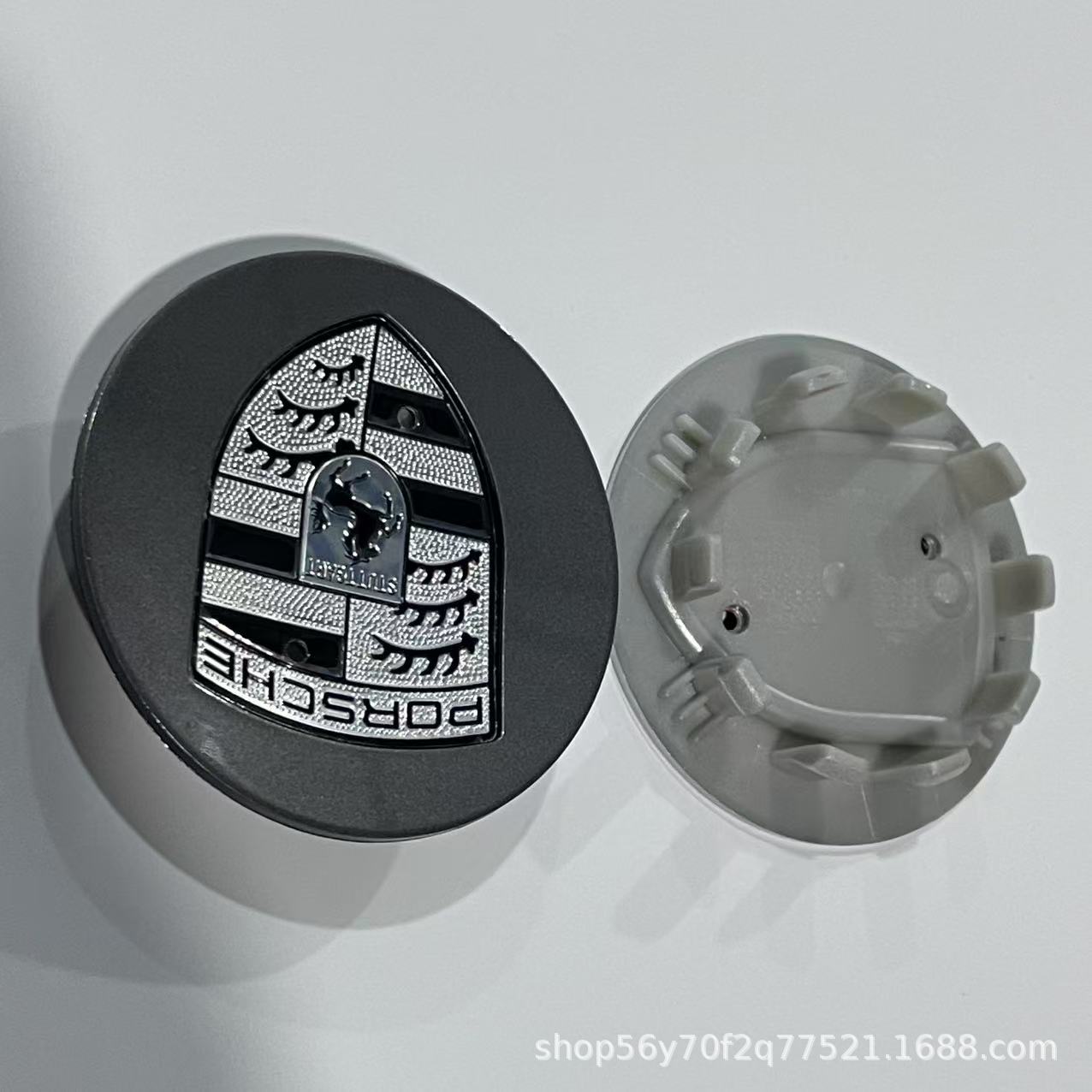 Suitable for Porsche Original Car Hub Cap Center Cap Various Series 76mm 65mm Elegant Black Bright Silver Matte Silver Gray Color